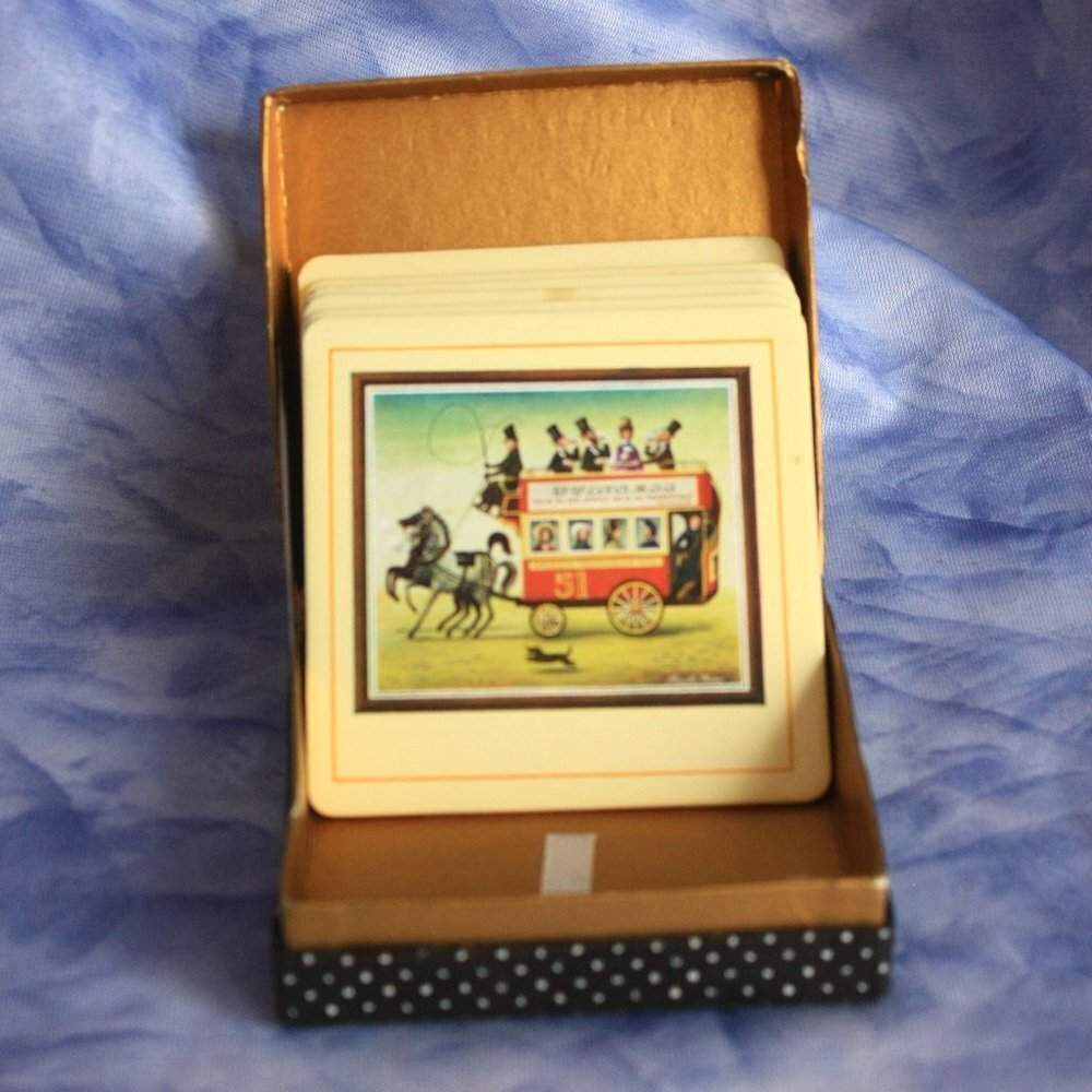 RARE Vintage Guinness FELT BOTTOM Coasters in Original Box